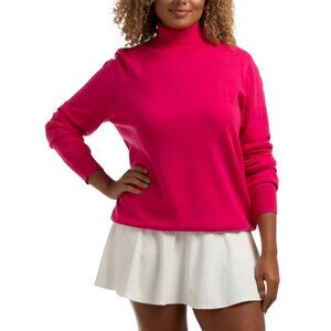 DAILY SPORTS Pink Trissie Roll Neck Sweater